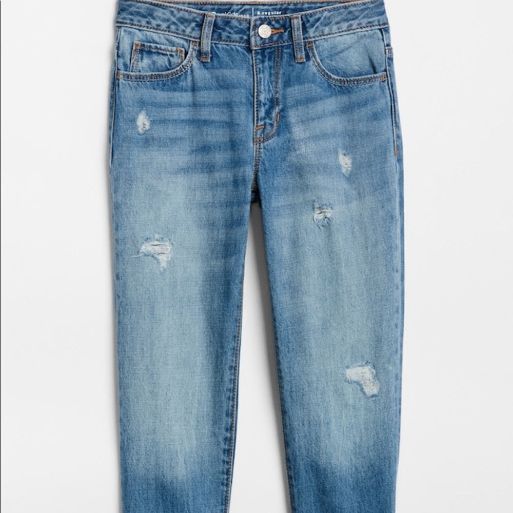 Gap Distressed Girlfriend Jeans